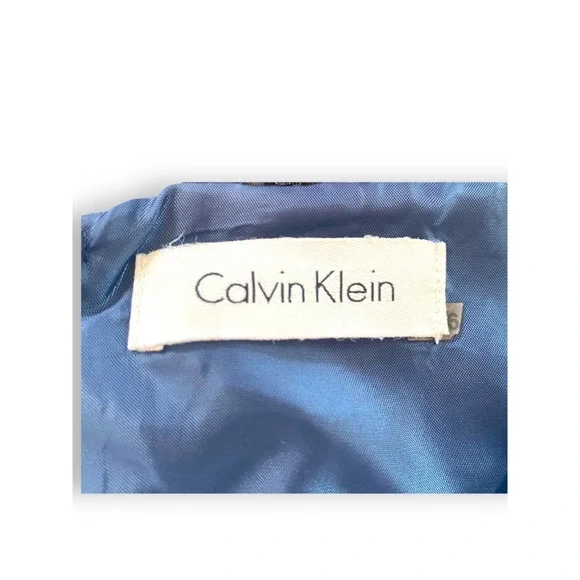 Calvin Klein Fully Lined Sleeveless Sheath Midi Dress with Pockets - Picture 6 of 6